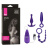 CalExotics Hers Anal Kit набор анальных стимуляторов для женщин, 3 шт (фиолетовый)