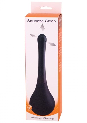 Seven Creations Squeeze Clean Анальный душ 250 мл (черный)