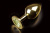 Пикантные Штучки - Большая золотистая анальная пробка с кристаллом, 9х4 см (желтый) Пикантные Штучки - Большая золотистая анальная пробка с кристаллом, 9х4 см (желтый)