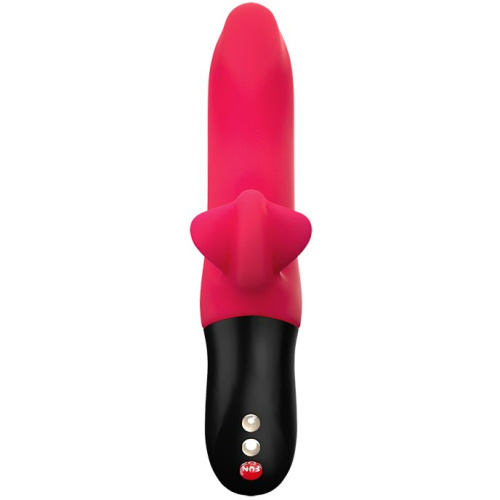 Fun Factory Bi Stronic Fusion - мощный пульсатор с вибрацией для клитора и точки G, 21.5х3.8 см (красный)