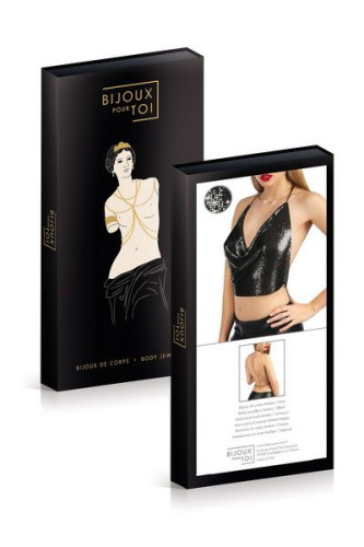 Bijoux Pour Toi Ambre Black - блестящий топ, (черный)