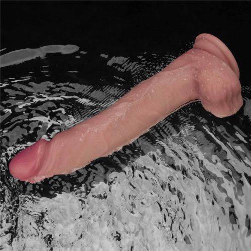 Реалистичный вибратор LoveToy Vibrating Sliding Skin Pro II, 25 см