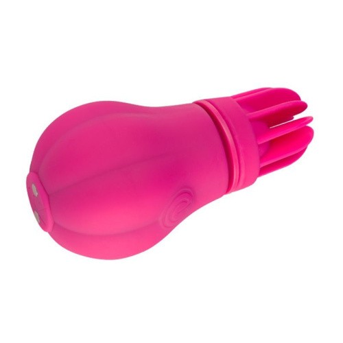 Adrien Lastic Caress - Вибратор с крутящимися насадками для стимуляции эрогенных зон, 9х3.2 см (розовый)