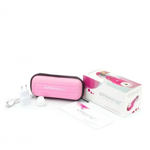 Знаменитый Вуманайзер! Клиторальный стимулятор The Womanizer W100 Magenta, 16х5 см (лиловый)