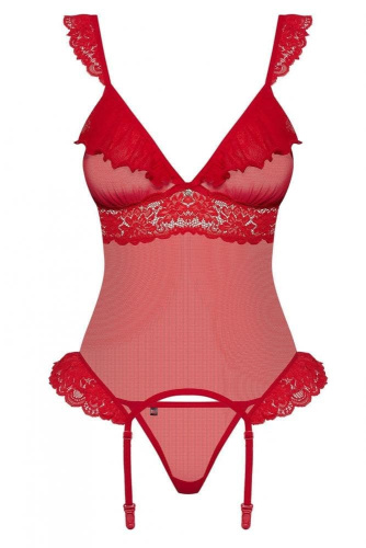 Комплект Obsessive 863-COR-3 corset  (S/M)
