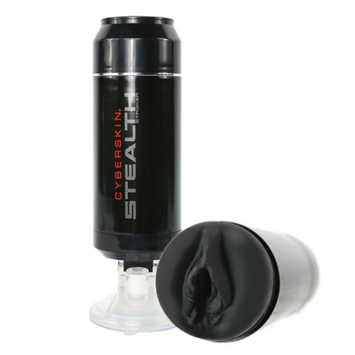 Topco Sales CyberSkin® Stealth Pussy Stroker - мастурбатор-вагина на присоске, 24х8 см
