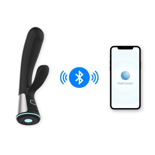 Ohmibod Fuse for Kiiroo - Интерактивный вибратор-кролик, 18х3.4 см (чёрный)