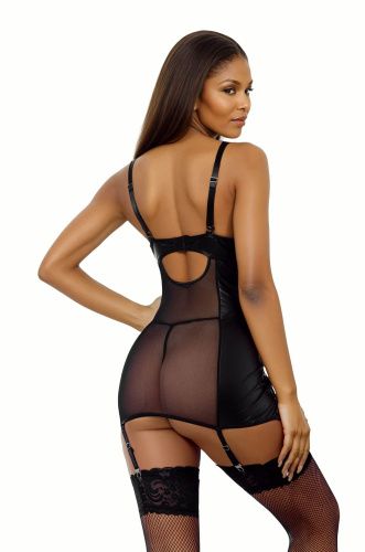 Комплект плаття і трусики SoftLine Set dress and thongs 110836, black 2XL - купити в Україні | Секс шоп SEX-SHOP.ua