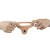 The Ultra Soft Double Vibrating Flesh 6.25 " - Насадка для двойного проникновения, 15,8 см (телесный)