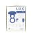 Lux Active Triad Vibrating Dual Cock Ring - подвійне віброкільце з пультом, 11х2.7 см (синій) - купити в Києві, Україні