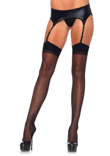 Leg Avenue Sheer Stockings - чулки со швом (телесный)