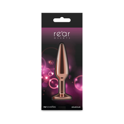 Анальная пробка NS Novelties Rear Assets Tapered Rose Gold, M