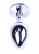 Boss Jewellery Silver Plug Pink - Анальна пробка із кристалом, 7х2.7 см (фуксія) - купити в Києві, Україні