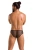 Passion - 035 SLIP RICHARD black - Сетчатые мужские трусы со шнуровкой, XXL/XXXL