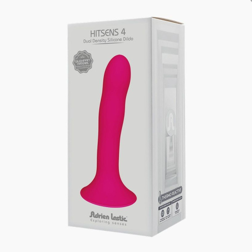 Adrien Lastic Hitsens 4 - Ділдо з присоскою, 17.8х3.7см (рожевий) - купити в Києві, Україні