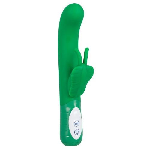 Champion Butterfly Vibrator Green - вибратор кролик с 7 режимами, 23х3 см