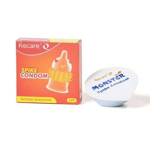 Насадка на член Recare Spike Condom Orange (з вусиками та шипами) - купити в Україні | Секс шоп SEX-SHOP.ua