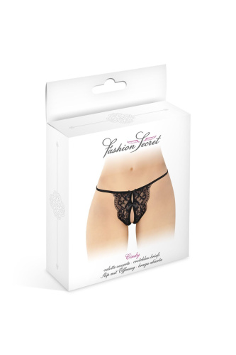 Трусики с доступом Fashion Secret Cindy, One Size черные