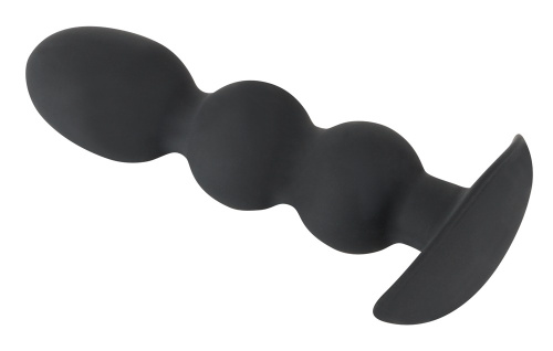 Orion Black Velvets Heavy Beads - Анальна пробка, 13,3х3,2 см (чорний) - купити в Києві, Україні