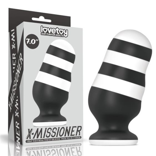 LoveToy X-Missioner Butt Plug 7" - Анальная пробка, 18 см