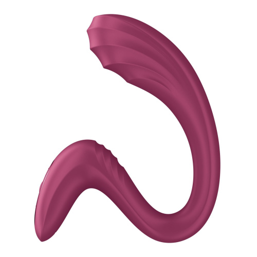 Вагинально-клиторальный вибратор Satisfyer G for Goddess 3 Wine Red