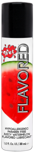 WET Flavored Juicy Watermelon - Съедобный лубрикант, 30 мл (арбуз)