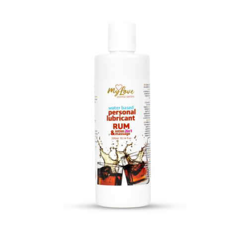 2в1 лубрикант и массажный гель - MyLove Aroma Series Intim&Massage Rum, 300 мл
