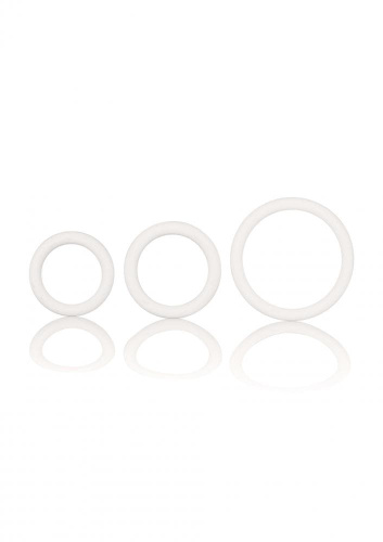 CalExotics Rubber Ring - 3 Piece Set - набор эрекционных колец (черный)