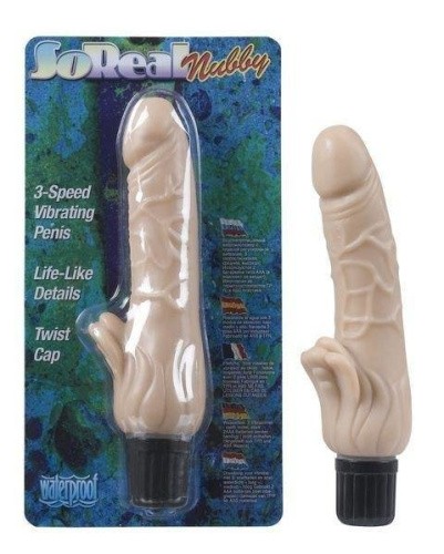 Seven Creations - So Real Nubby Vibrator Lifelike - Вибратор, 19х4 см