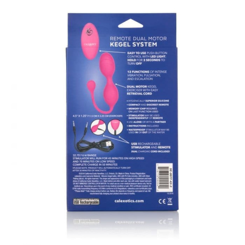 CalExotics Remote Dual Motor Kegel System  вагинальные шарики с дистанционным управлением