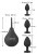 Orion Black Velvets Anal Kit - Набор для анальной стимуляции из 3 пробок и анального душа Orion Black Velvets Anal Kit - Набор для анальной стимуляции из 3 пробок и анального душа