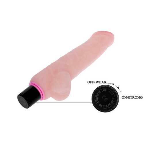 LyBaile The Realistic Cock Vibrator Flesh - Вибратор, 24 см (телесный)