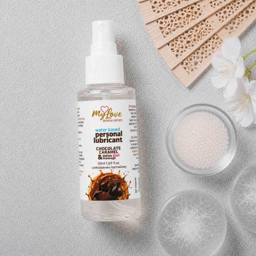 2в1 лубрикант и массажный гель - MyLove Aroma Series Intim&Massage Chocolate Caramel, 50 мл
