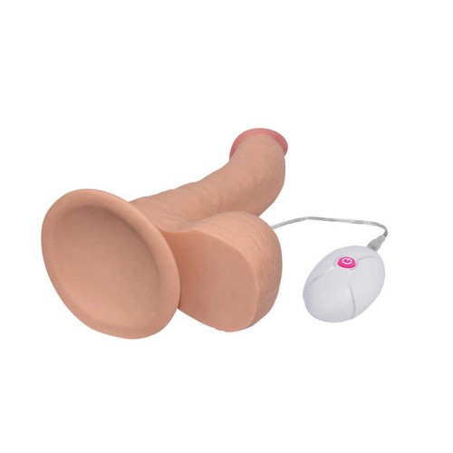 Вибратор LoveToy The Ultra Soft Dude Vibrating Flesh, 20 см