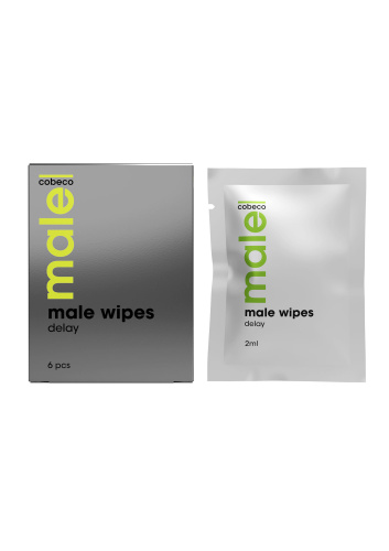 Cobeco Male Wipes Delay - Мужские салфетки, 1шт