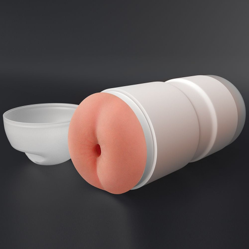 LoveToy Sex In A Can Anus Stamina Tunnel - мастурбатор анус для тренировки выносливости, 16х6.5 см (телесный)