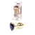 Boss Jewellery Gold Heart Plug Black - Анальная пробка с кристаллом, 7х2,7 см (черный) Boss Jewellery Gold Heart Plug Black - Анальная пробка с кристаллом, 7х2,7 см (черный)
