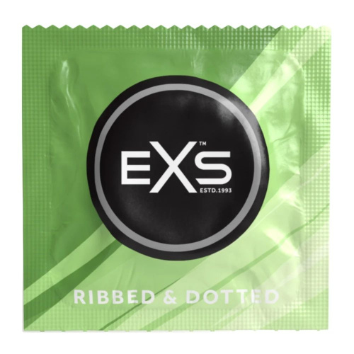 Презерватив EXS Ribbed And Dotted Condom, 1 шт
