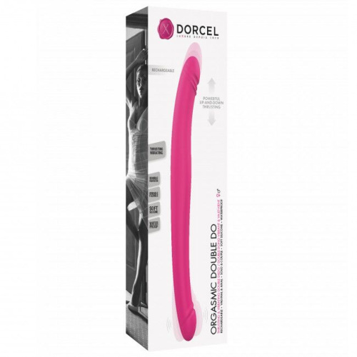 Dorcel Orgasmic Double Do - Вібратор-пульсатор двосторонній, 45х4.1 см - купити в Києві, Україні