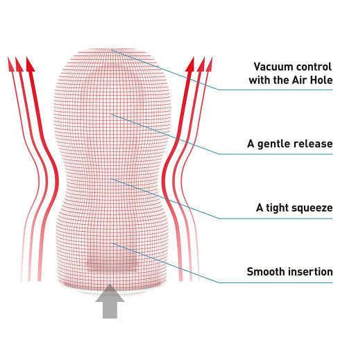 Tenga Deep Throat Original Vacuum - мастурбатор,16, 5х6, 5 см - купити в Києві, Україні