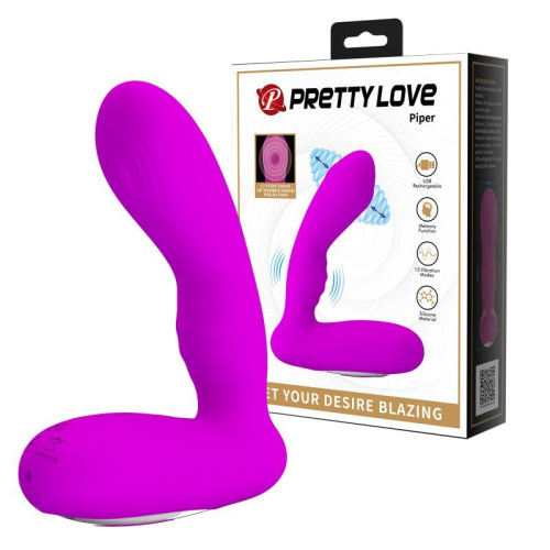 LyBaile Prety Love Piper Prostate Stuimulator Purple - Массажер простаты, 11.7х2.8 см (фиолетовый)