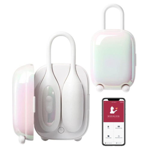 Виброяйцо и вакуумный стимулятор в зарядном кейсе 2в1 BeYourLover Magic Suitcase