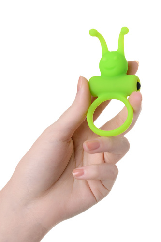 A-Toys By Toyfa - виброкольцо с усиками, 3.1 см (зелёный)