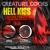 Creature Cocks Hell Kiss Twisted Tongues Silicone - фантазийный фаллоимитатор в виде языка монстра, 18.8х5.6 см (чёрный с красным)