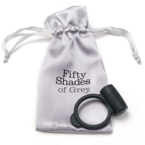 Fifty Shades of Grey Vibrating Love Ring - виброкольцо, 5х3.4 см (черный)