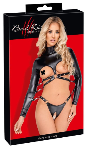 Боди с ремешками Bad Kitty Bondage Body, S