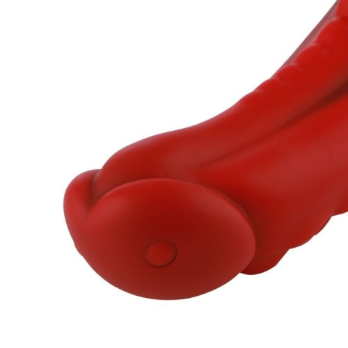 Фалоімітатор для секс-машин Hismith 8.35″ Curved Silicone Dildo Red Monster Series, система KlicLok - купити в Україні | Секс шоп SEX-SHOP.ua