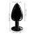 Dorcel - Diamond Plug - Металлическая анальная пробка с украшением в виде кристалла (чёрная) L Dorcel - Diamond Plug - Металлическая анальная пробка с украшением в виде кристалла (чёрная) L