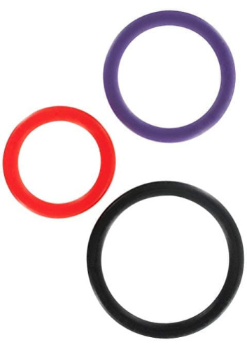 Toy Joy Triple Rings Multicolor 3Pcs - эрекционные кольца