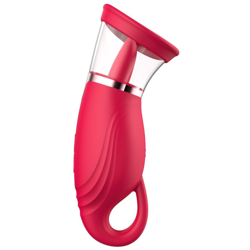 Вакуумный стимулятор с язычком Erospace Sweet Play Licking Tongue Suction Vibrator A18